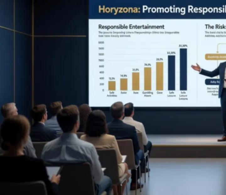 Prelekcja edukacyjna dotycząca odpowiedzialnej rozrywki podczas eventu